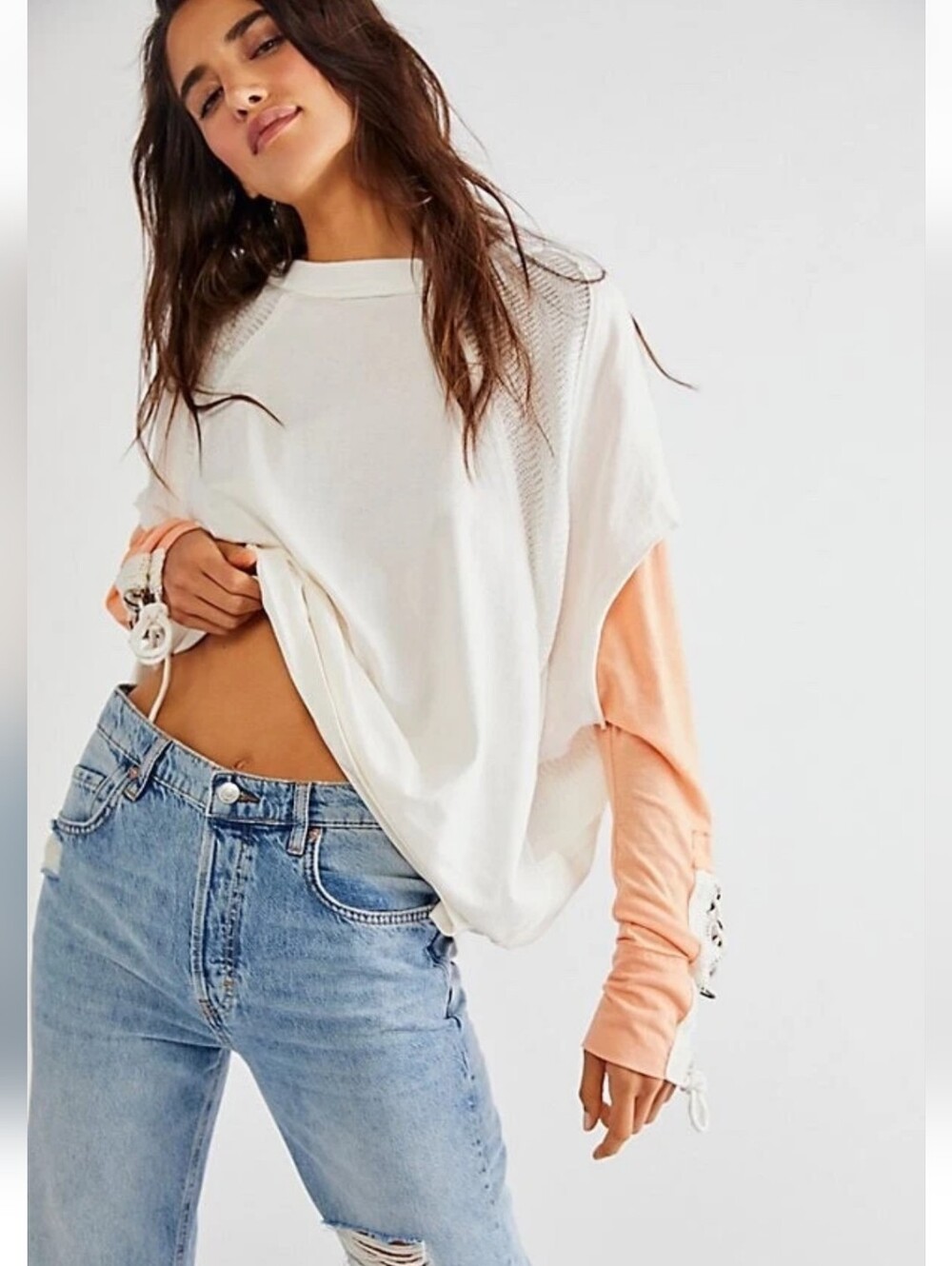 Free People Call Billie Oversized Tee